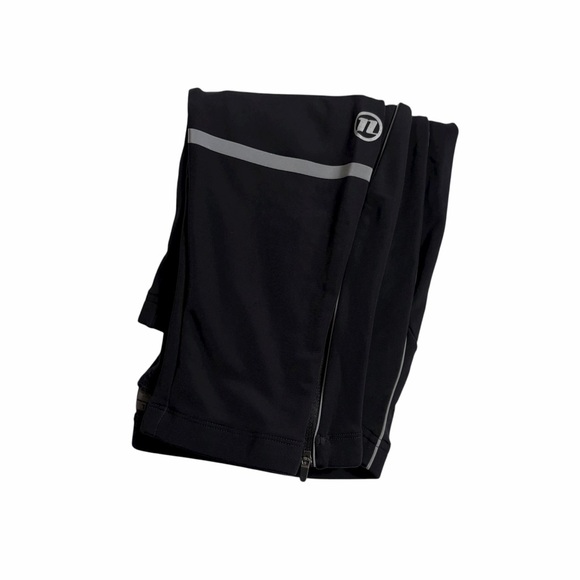 Novara Men’s Cycling Pants | Black Stretch Bike Tights w/ Reflective Stripes | L - Picture 3 of 10